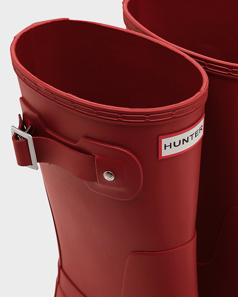 Hunter Original Short Rain Boots - Clearance Mens Red - ERKOVW462